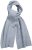 Ulla Popken Ribbed Knit Scarf Light Grey Melange - Accesorii - 