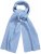 Ulla Popken Ribbed Knit Scarf Blue - Accesorii - 