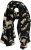 Ulla Popken Printed Silk Scarf Black - Accesorii - 