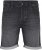 Jack & Jones Rick Con I.K. SHORTS Black Denim - Pantaloni scurți - Pantaloni Scurți Mărimi mari Bărbați 