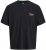 Jack & Jones Botaniq Crew Neck T-Shirt Black - Tricouri - Tricouri Bărbați Mărimi Mari