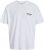 Jack & Jones Botaniq Crew Neck T-Shirt Bright White - Tricouri - Tricouri Bărbați Mărimi Mari
