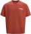 Jack & Jones Fold Crew Neck T-Shirt Red - Tricouri - Tricouri Bărbați Mărimi Mari