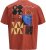 Jack & Jones Fold Crew Neck T-Shirt Red - Tricouri - Tricouri Bărbați Mărimi Mari