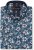 Kam Jeans 6061 Hibiscus Floral Print Short Sleeve Shirt Midnight Blue - Cămăși - Cămăși Bărbați Mărimi Mari