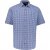 JP1880 Short Sleeve Check Print Traditional Shirt Blue - Cămăși - Cămăși Bărbați Mărimi Mari
