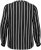 Kaffe Curve Sida Bluză Negru/Cretă Dungat - Bluze & tunici - 