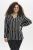 Kaffe Curve Sida Bluză Negru/Cretă Dungat - Bluze & tunici - 
