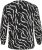 Kaffe Curve Mirta Tilly Bluză Negru/Antique Print Zebra - Bluze & tunici - 