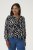 Kaffe Curve Mirta Tilly Bluză Negru/Antique Print Zebra - Bluze & tunici - 