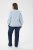 Kaffe Curve Lenia Flounce Shirt Powder Blue Stripe - Cămăși - 