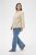Kaffe Curve Josa Shirt Feather Grey Stripe - Cămăși - 