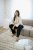Kaffe Curve Josa Shirt Feather Grey Stripe - Cămăși - 