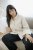 Kaffe Curve Josa Shirt Feather Grey Stripe - Cămăși - 