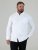 D555 Richard Cămașă Oxford Cu Mânecă Lungă TALL Albă - TALL cămăși - 
