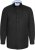 D555 Richard Cămașă Oxford Cu Mânecă Lungă TALL Neagră - TALL cămăși - 