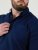 D555 Richard Cămașă Oxford Cu Mânecă Lungă TALL Bleumarin - TALL cămăși - 
