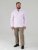 D555 Richard Cămașă Oxford Cu Mânecă Lungă TALL Roz - TALL cămăși - 