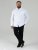 D555 Richard Cămașă Oxford Cu Mânecă Lungă TALL Albă - TALL cămăși - 