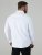 D555 Richard Cămașă Oxford Cu Mânecă Lungă TALL Albă - TALL cămăși - 