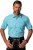 JP1880 Shirt Traditional Short Sleeve Turquoise - Cămăși - Cămăși Bărbați Mărimi Mari