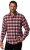 JP1880 Shirt Flannel Checked Long Sleeve Red TALL - ÎMBRĂCĂMINTE BĂRBAȚI MT-6XLT - Tall dimensiuni bărbați