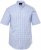 JP1880 Shirt Traditional Short Sleeve Checked Light Blue - Cămăși - Cămăși Bărbați Mărimi Mari
