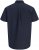 Jack & Jones Henry Slub Short Sleeve Navy - Cămăși - Cămăși Bărbați Mărimi Mari
