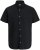 Jack & Jones Breeze Linen Short Sleeve Shirt Black - Cămăși - Cămăși Bărbați Mărimi Mari