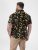D555 Gordon Hawaiian AOP Cuvan Collar Resort Short Sleeve Black - Cămăși - Cămăși Bărbați Mărimi Mari