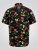 D555 Gordon Hawaiian AOP Cuvan Collar Resort Short Sleeve Black - Cămăși - Cămăși Bărbați Mărimi Mari