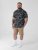 D555 Rick Geometric Print Short Sleeve Shirt Navy - Cămăși - Cămăși Bărbați Mărimi Mari