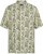 North Latitude 61310 Cămașă din Vâscoză cu Print Integral Verde Măsliniu - Cămăși - Cămăși Bărbați Mărimi Mari