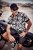 JP1880 Skull Pattern Jersey Short Sleeve Shirt Black - Cămăși - Cămăși Bărbați Mărimi Mari