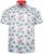 Kam Jeans 6067 Flamingo and Palm Tree Short Sleeve Shirt Blue - Cămăși - Cămăși Bărbați Mărimi Mari