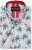 Kam Jeans 6067 Flamingo and Palm Tree Short Sleeve Shirt Blue - Cămăși - Cămăși Bărbați Mărimi Mari