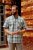 Kam Jeans 6339 Checked Short Sleeve Shirt Mineral Blue - Cămăși - Cămăși Bărbați Mărimi Mari