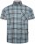Kam Jeans 6339 Checked Short Sleeve Shirt Mineral Blue - Cămăși - Cămăși Bărbați Mărimi Mari