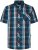Kam Jeans 6380 Casual Checked Short Sleeve Shirt Navy - Cămăși cu mânecă scurtă - Cămăși Bărbați maneca scurta mărimi mari