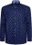 Kam Jeans 6364 All Over Floral Print Long Sleeve Shirt Navy - Cămăși - Cămăși Bărbați Mărimi Mari