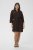 Kaffe Curve Mille Short Shirt Dress Black Coffee Brown - Rochii mini - 