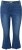 Ulla Popken Cropped Flared Eyelet Jeans Denim Blue - Blugi & Pantaloni pentru Femei Mărimi Mari – Plus Size - 