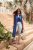 Ulla Popken Tile Laser Print Stretch Fit Jeans Light Light Blue Denim - Blugi & Pantaloni pentru Femei Mărimi Mari – Plus Size - 