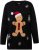 Ulla Popken Gingerbread Man Christmas Sweater Black - Pulovere & hanorace - 