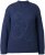 Ulla Popken Textured Glitter Embroidery Oversized Sweater Ink Blue - Pulovere & hanorace - 