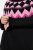 Ulla Popken Neon Alpine Pattern Long Sleeve Turtleneck Sweater Light Pink - Pulovere & hanorace - Bluze, Hanorace & Tricotaje Comode