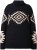 Ulla Popken Aztec Pattern Turtleneck Sweater Black - Pulovere & hanorace - 