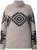 Ulla Popken Aztec Pattern Turtleneck Sweater Pebble Grey - Pulovere & hanorace - 
