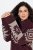 Ulla Popken Aztec Pattern Turtleneck Sweater Plum - Pulovere & hanorace - Bluze, Hanorace & Tricotaje Comode