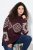Ulla Popken Aztec Pattern Turtleneck Sweater Plum - Pulovere & hanorace - Bluze, Hanorace & Tricotaje Comode